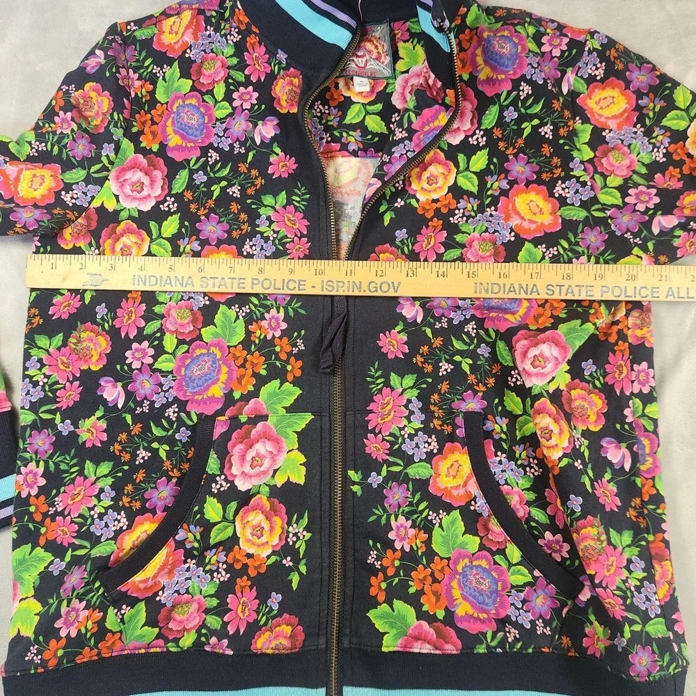 Johnny Was Cantero Floral Printed Tracksuit Jacket Joggers Sweatsuit Lounge - Picture 4 of 13